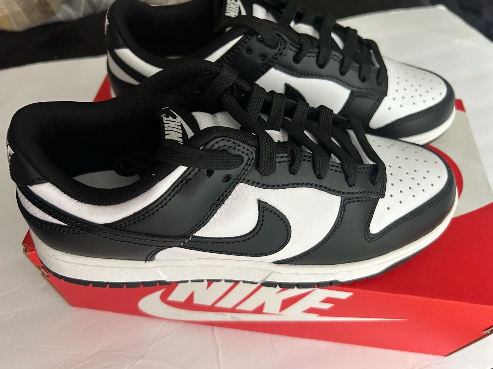 New Nike Dunk Low Retro Black White Size 8 2