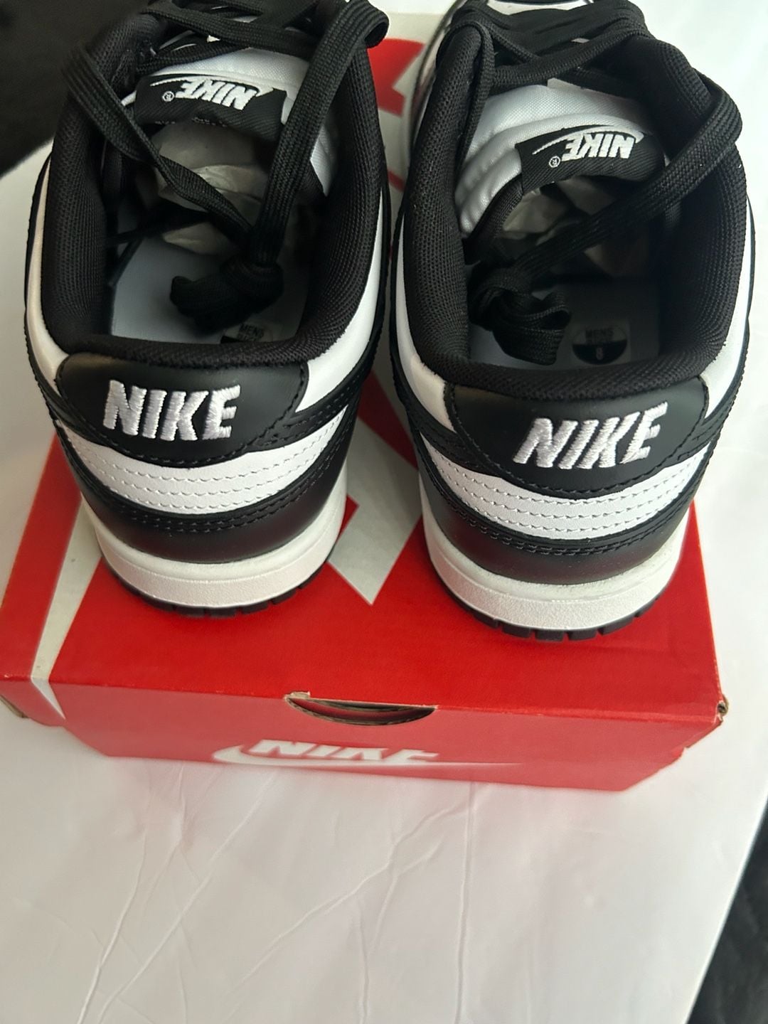 New Nike Dunk Low Retro Black White Size 8 13