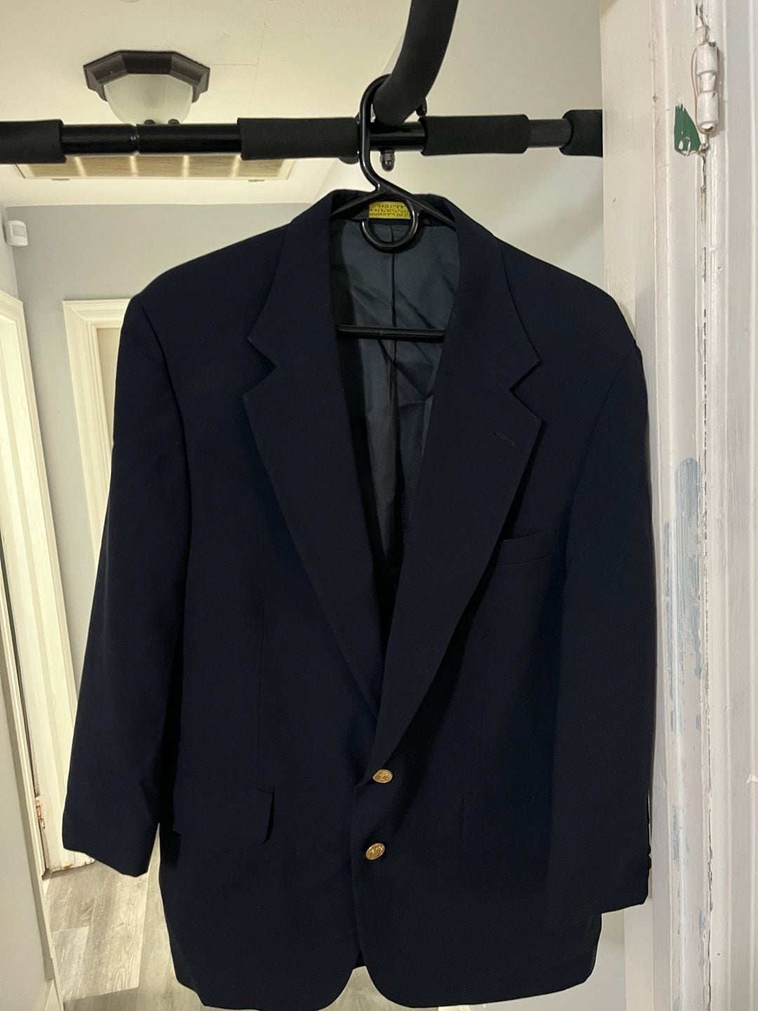 Brooks Brothers Navy Blue Blazer Gold Button Sport Coat 1
