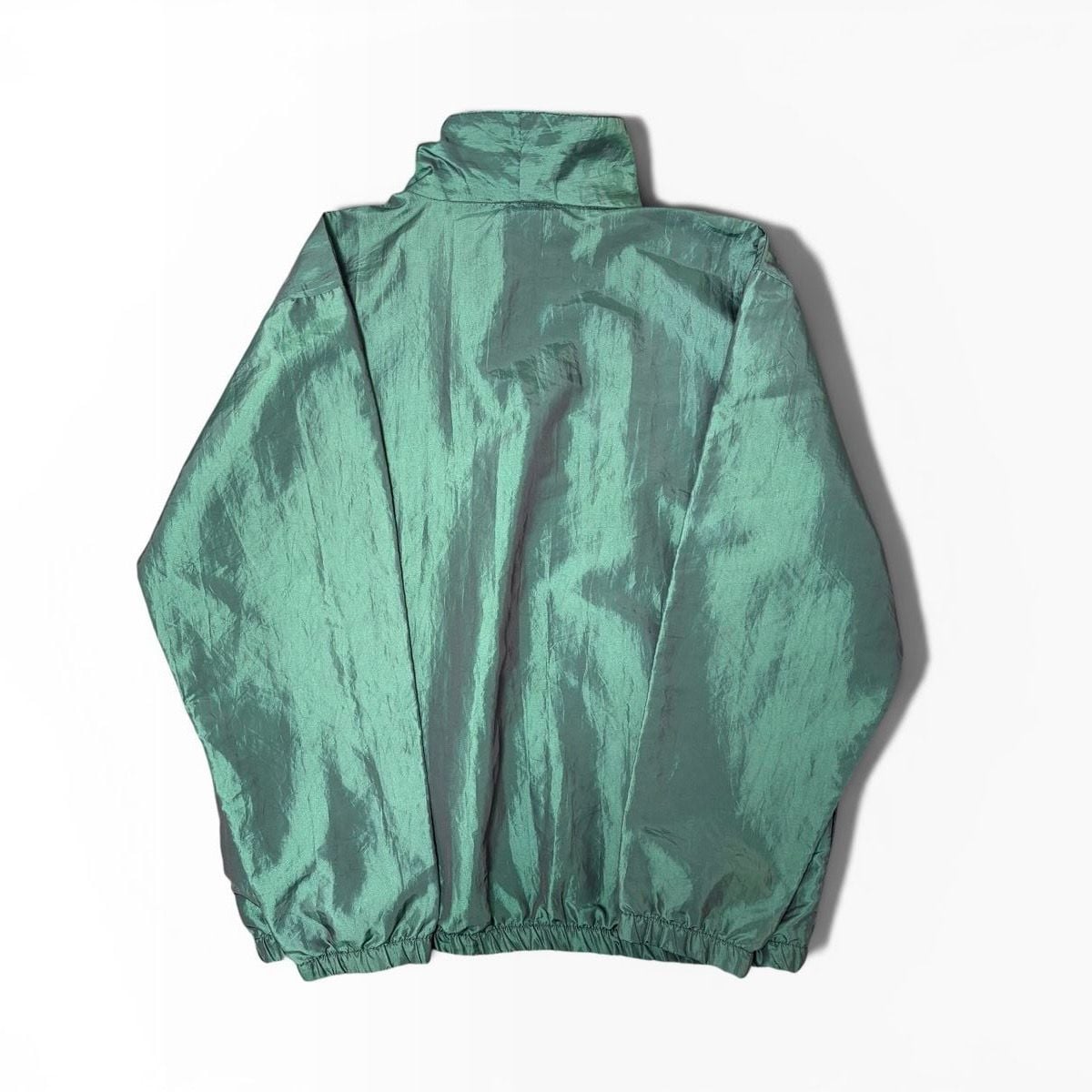 Vintage Bar Harbor Maine Green Quarter Zip Windbreaker Jacket 3