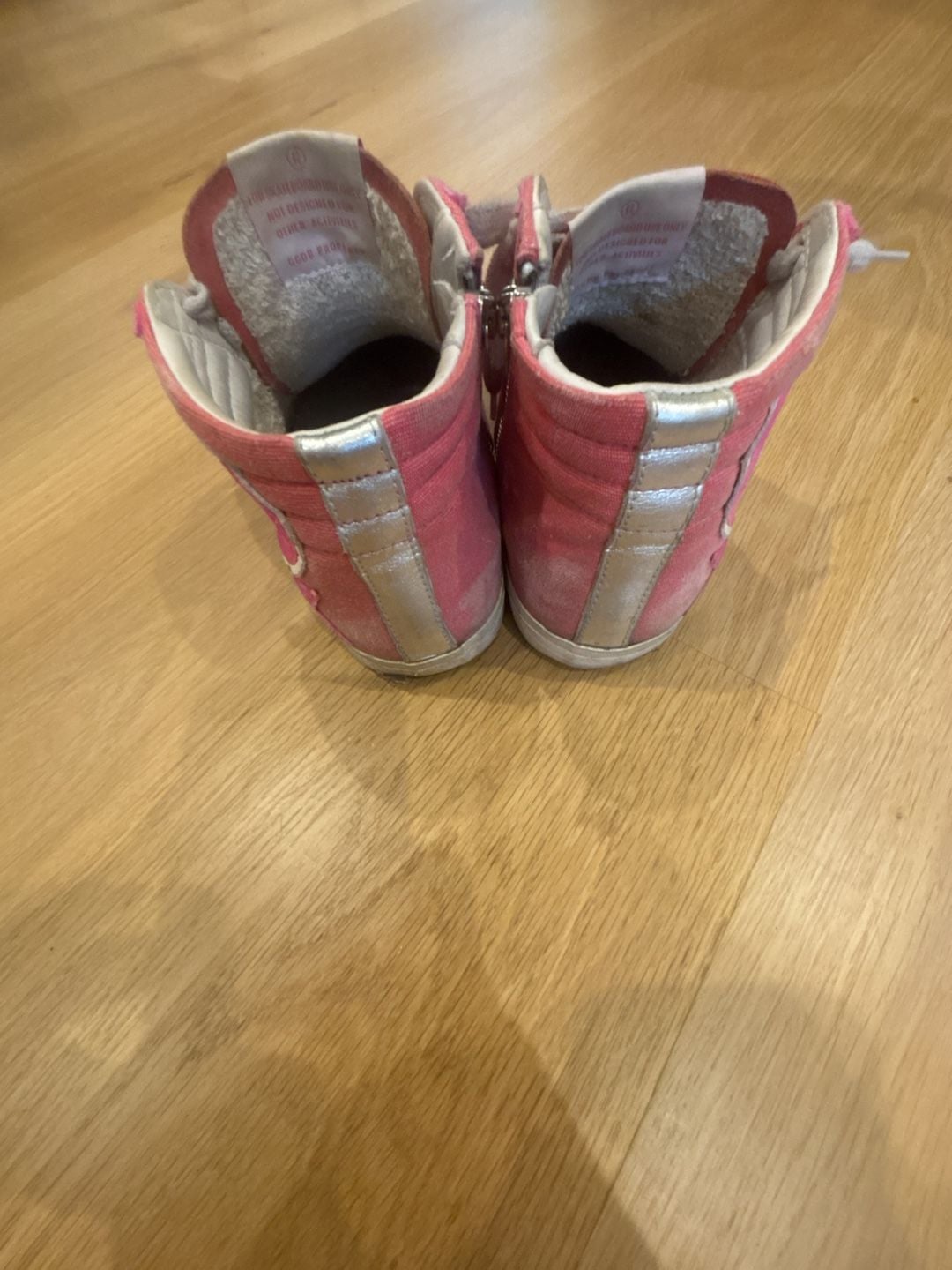 Golden Goose Slide High Top Sneakers Pink Orange 5