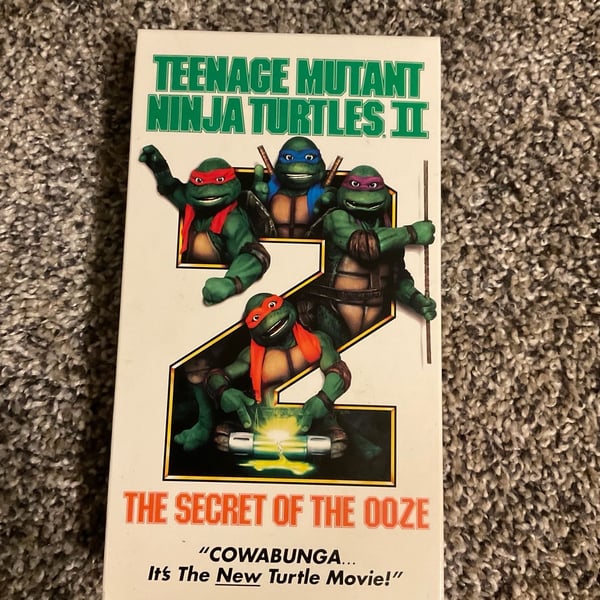 Teenage Mutant Ninja Turtles II: The Secret of the Ooze VHS Tape