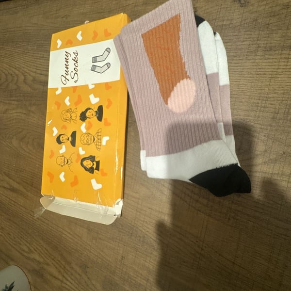 Funny Socks Novelty Crew Socks with Box