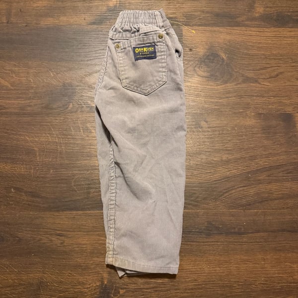 OshKosh B'gosh Toddler Boys Gray Corduroy Pants Size 3T