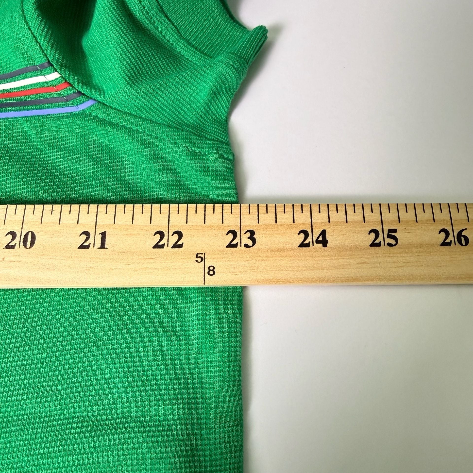 Tommy Hilfiger Men's Green Striped Logo Polo Shirt Size XXL 5