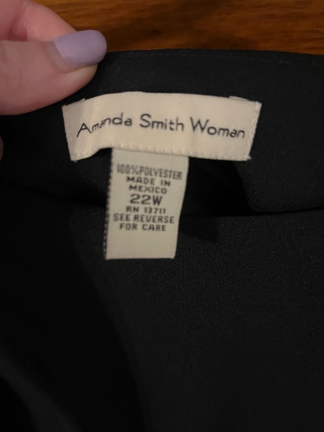 Amanda Smith Woman Sleeveless Shell Top Black Size 22W 3
