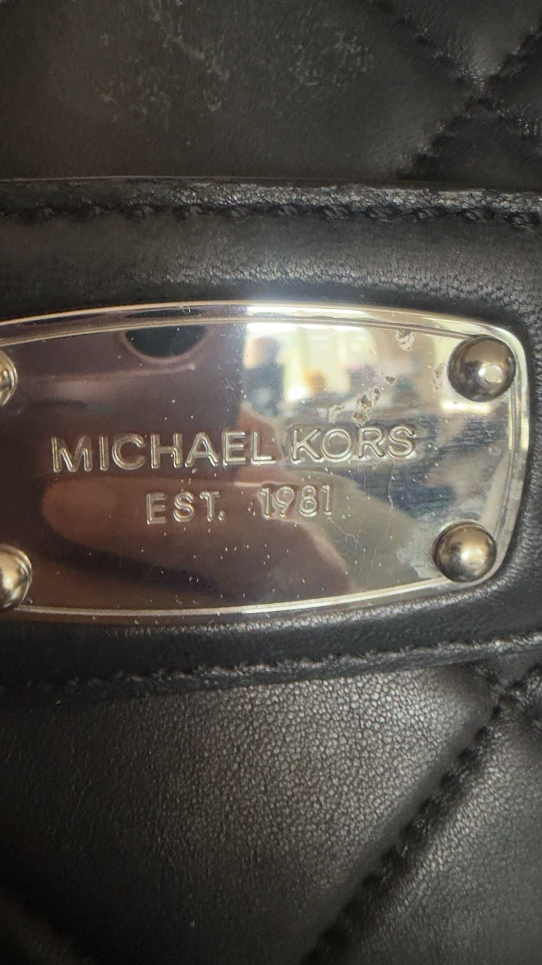 Michael Kors Black Quilted Leather Shoulder Bag 3