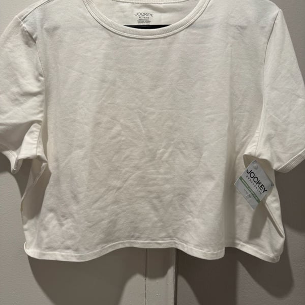 Jockey Generation Organic Cotton Blend Crop Tee Size XL