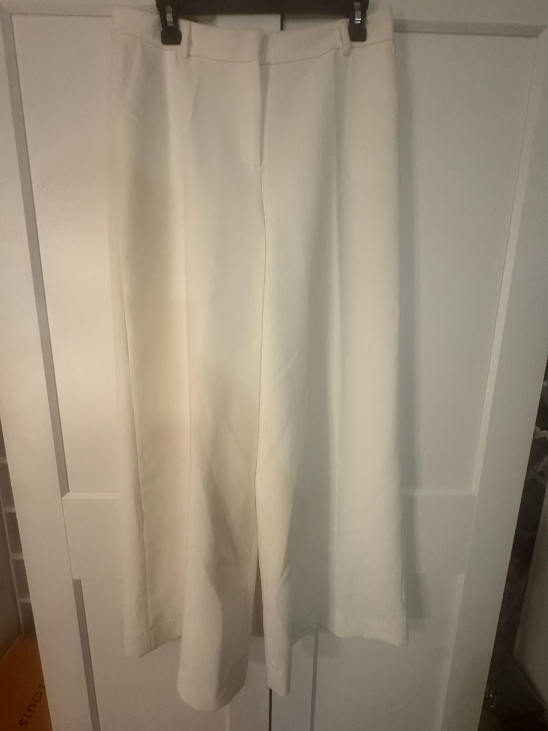 L'AGENCE White Wide Leg Trousers Size 8 2