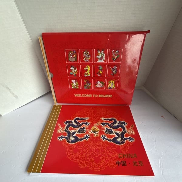 Welcome To Beijing China Tourist Souvenir Book Photo Guide with Slipcase