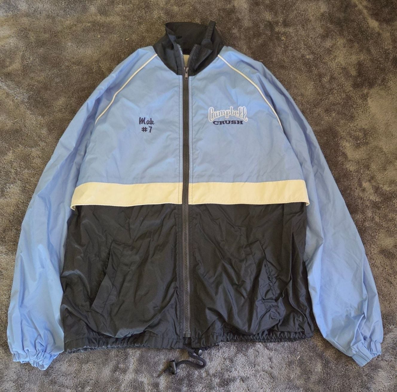Port and Company Size S Campbell Crush Embroidered Windbreaker Jacket 2