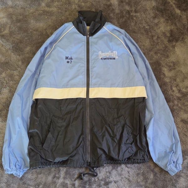 Port and Company Size S Campbell Crush Embroidered Windbreaker Jacket