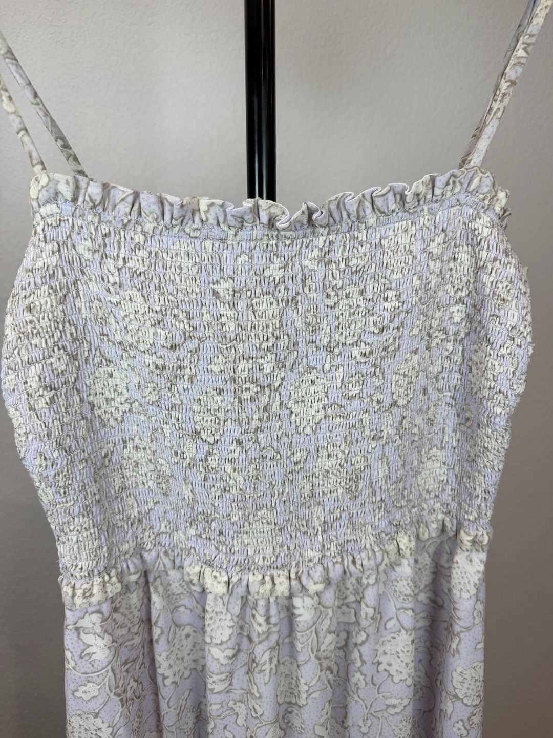 Wilfred Floral Smocked Mini Dress Size S 3