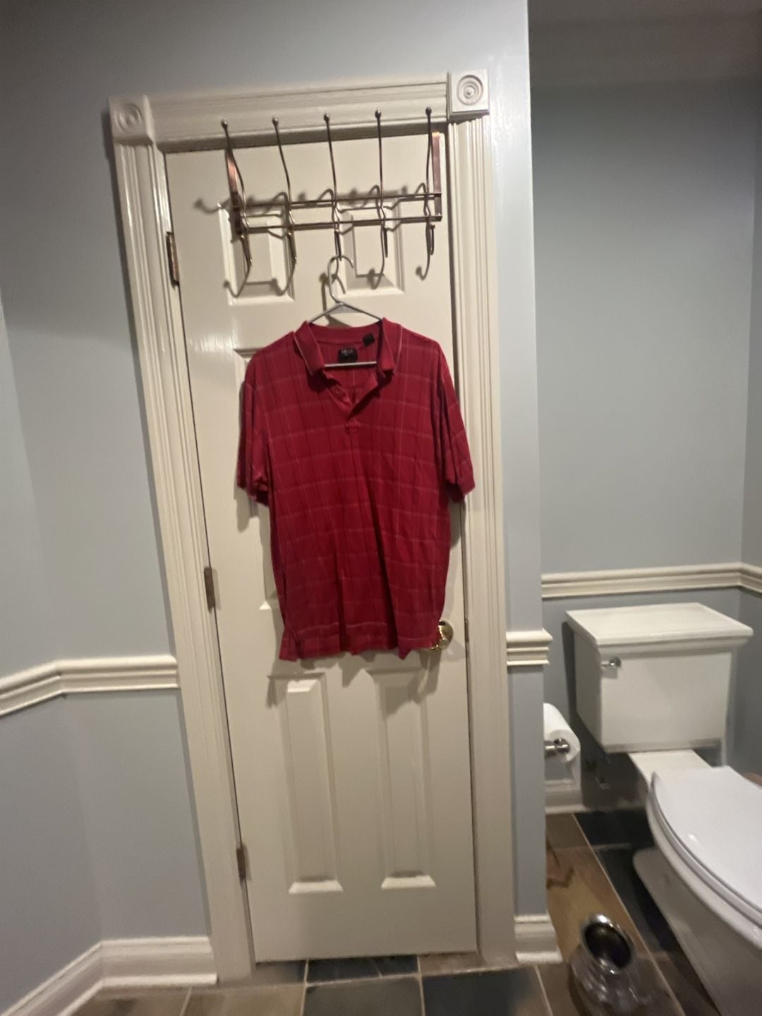 IZOD Golf Cotton Cool-FX Plaid Polo Shirt Red Size M 2