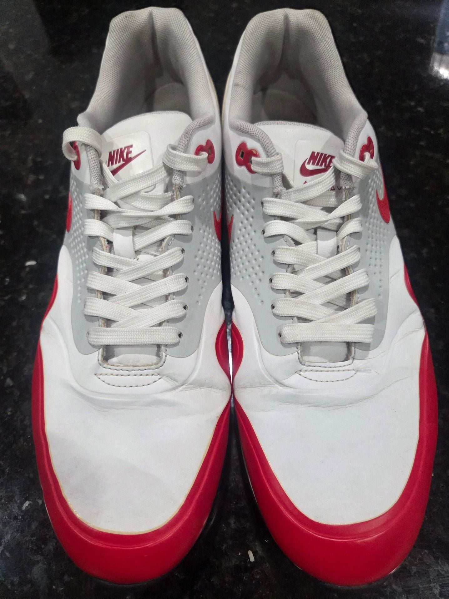 Nike Air Max 1 G golf shoes in the "University Red" colorway 10