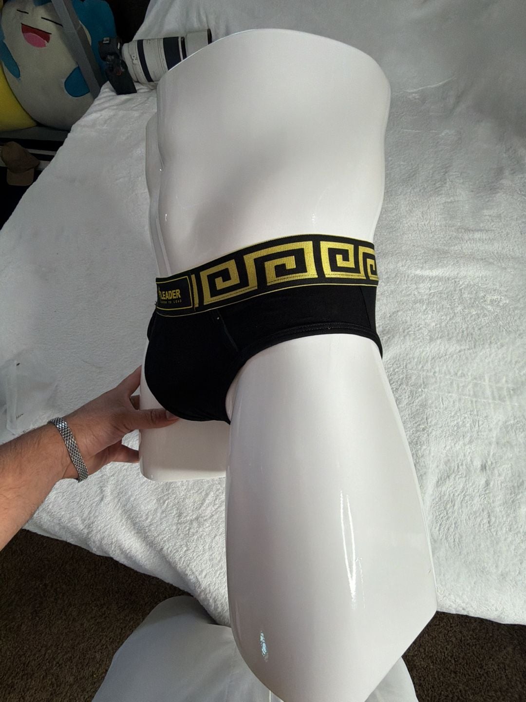 LEADER Invictus Briefs Black/Gold Size L 3