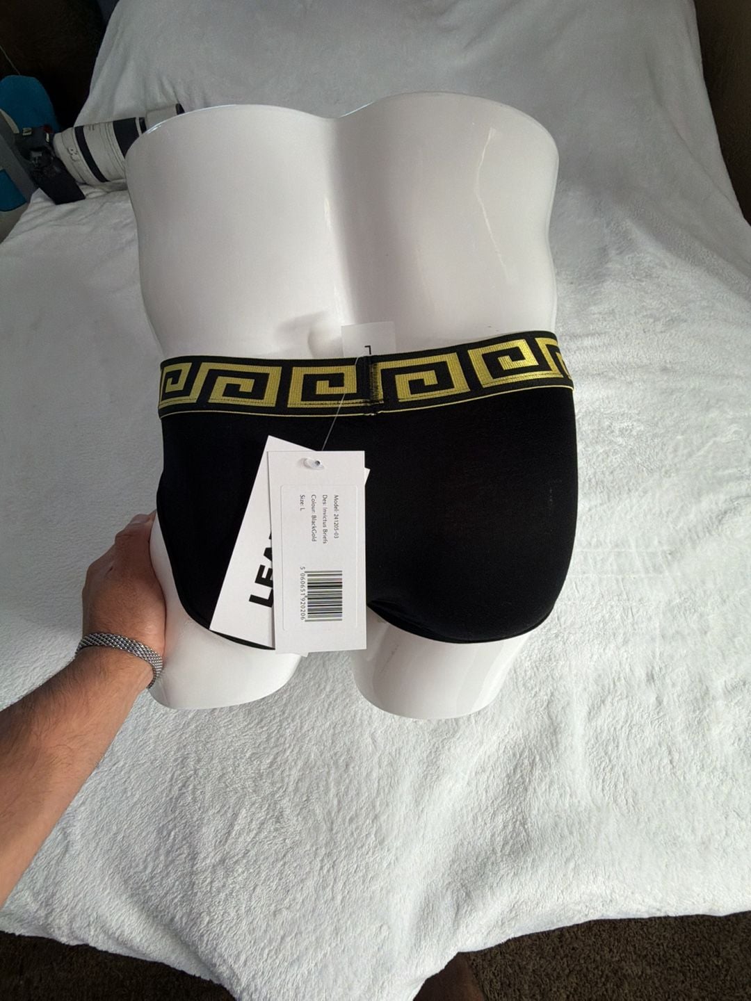 LEADER Invictus Briefs Black/Gold Size L 4