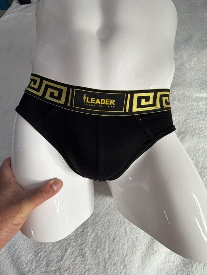 LEADER Invictus Briefs Black/Gold Size L 2