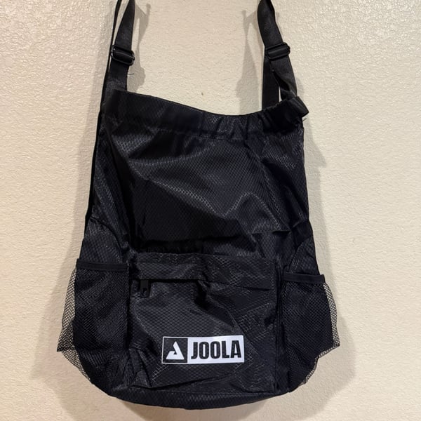 JOOLA Black Ripstop Drawstring Sport Backpack