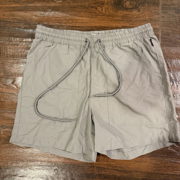 PacSun Volley Shorts Size S Gray Drawstring Elastic Waist