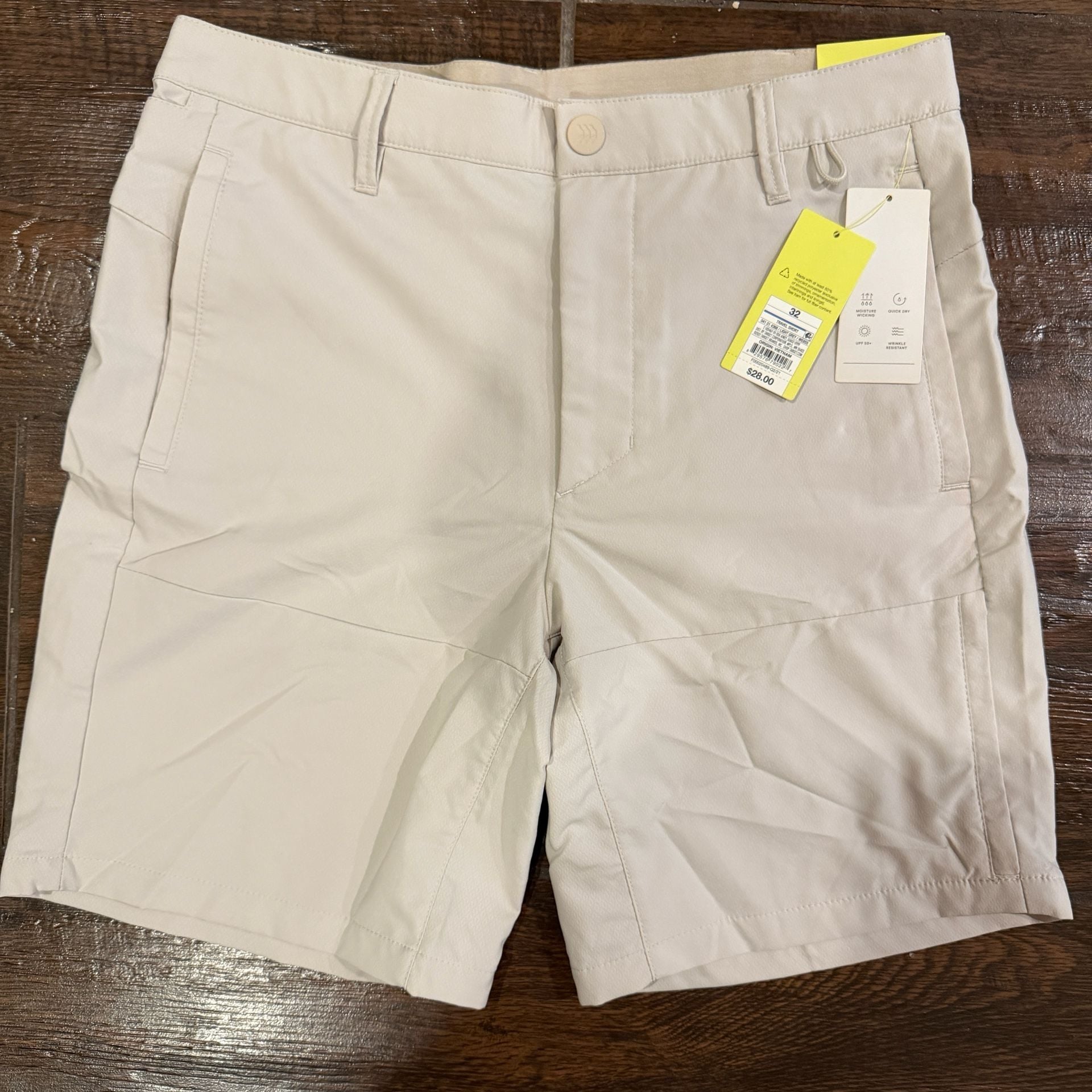 All in Motion Men's Travel Shorts Size 32 Light Grey 2