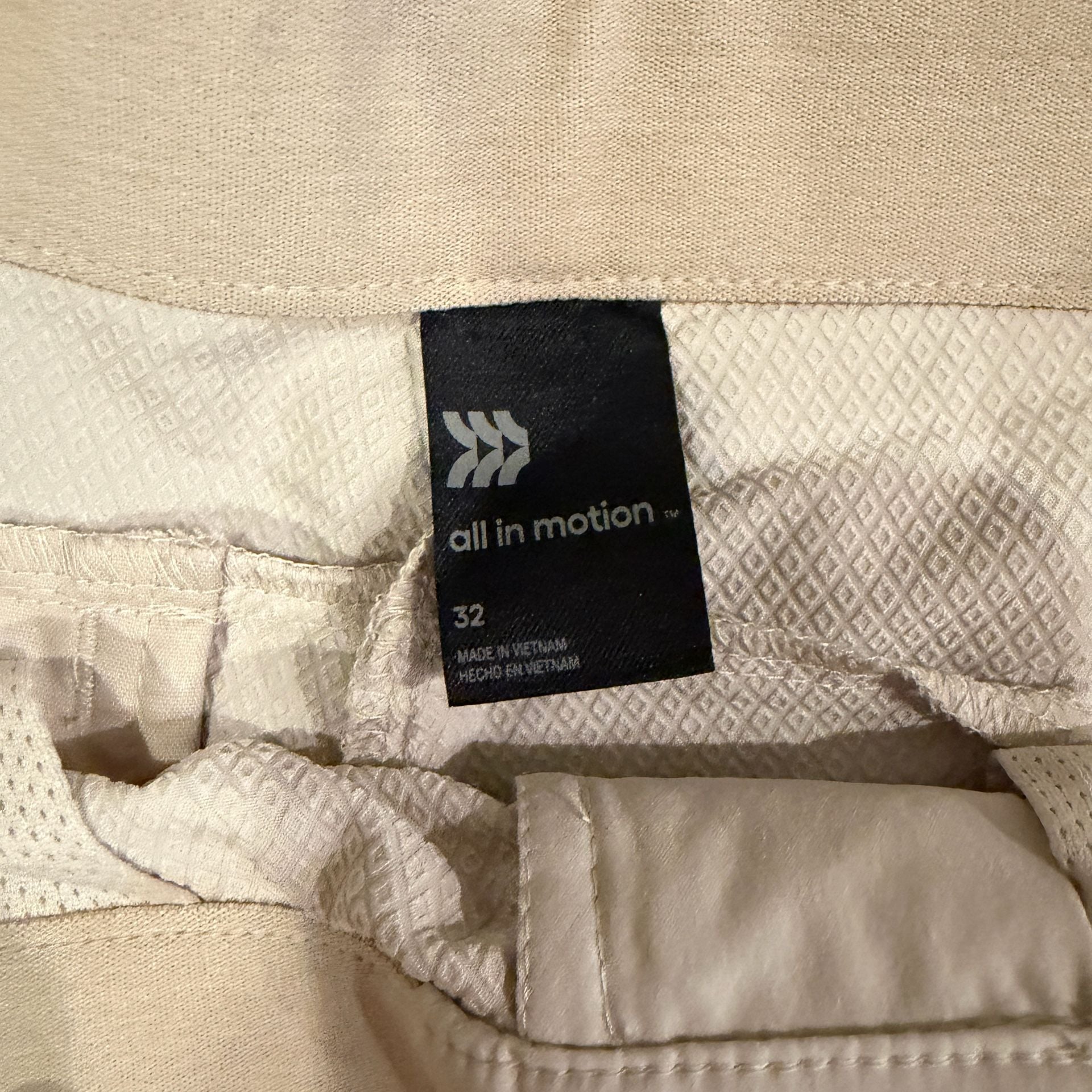 All in Motion Men's Travel Shorts Size 32 Light Grey 5