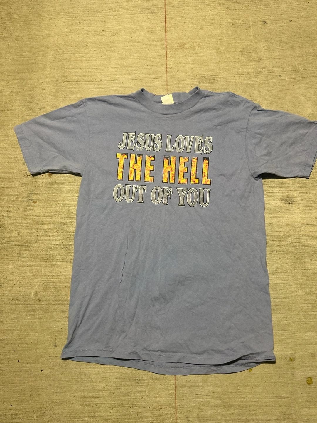 Vintage, The Black Dog Jesus Loves The Hell Out Of You Christ Shirt 2