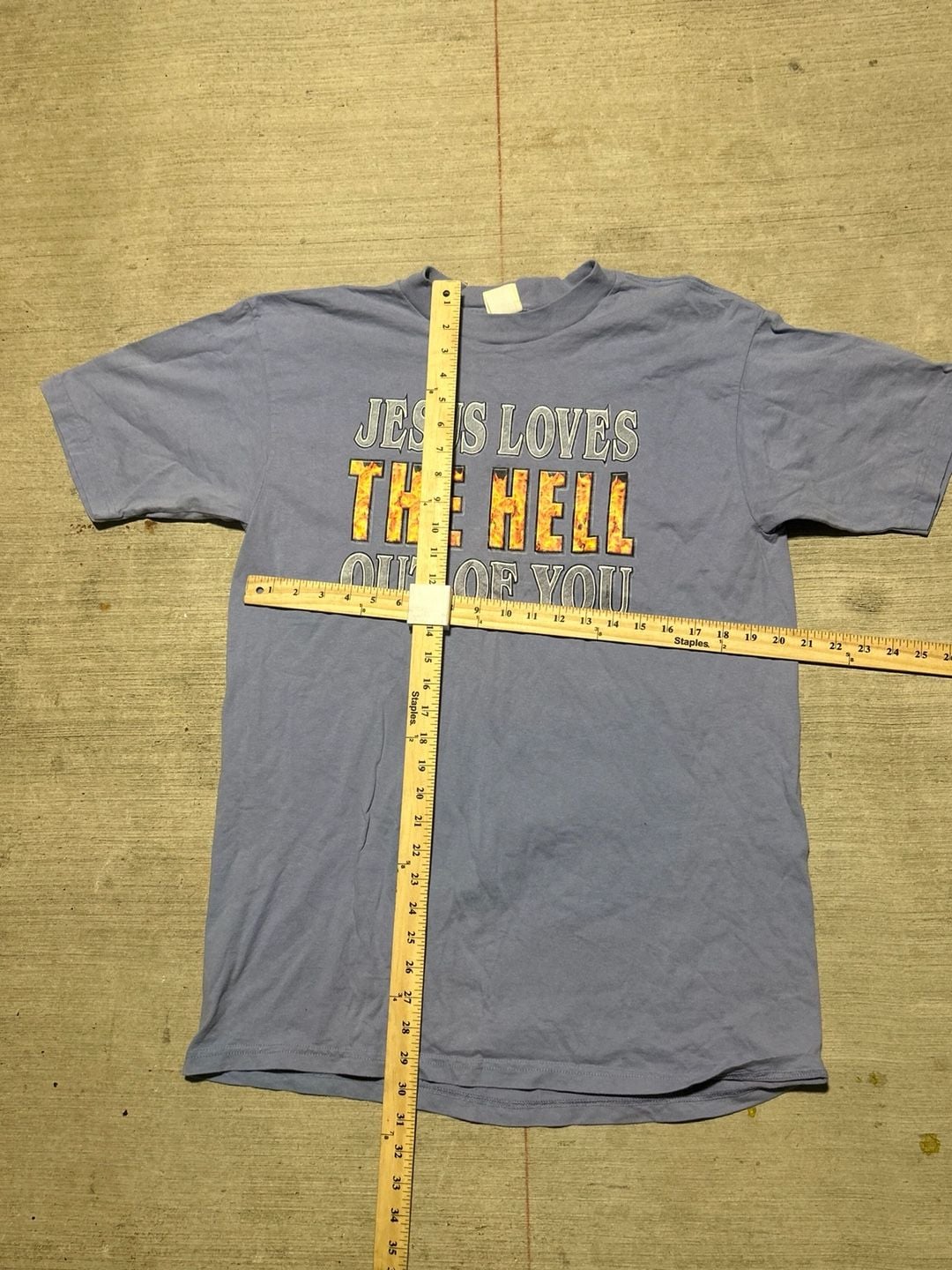 Vintage, The Black Dog Jesus Loves The Hell Out Of You Christ Shirt 3