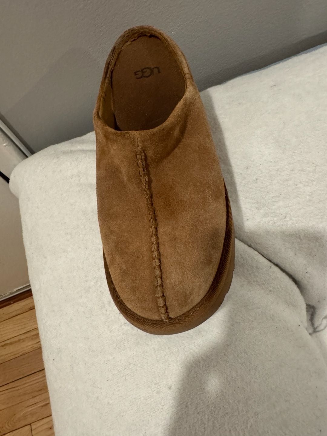 UGG Tasman Suede Slippers Chestnut Size 8 1