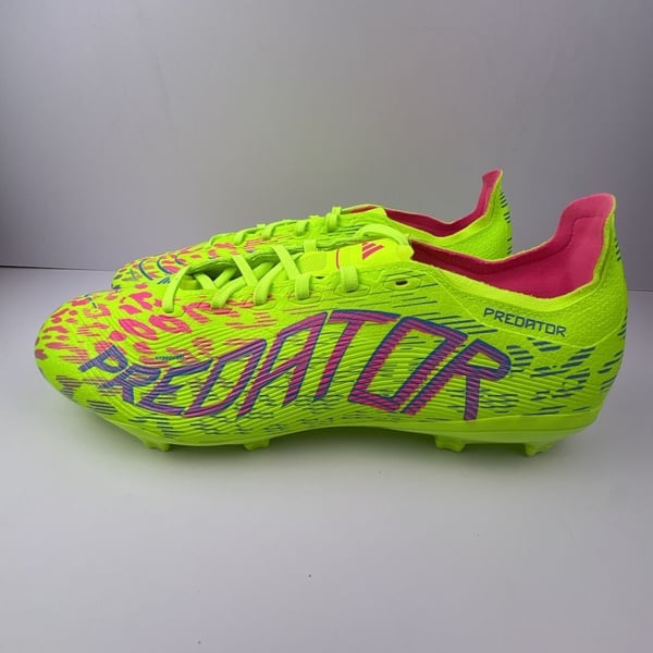 Adidas Predator League Firm Ground Soccer Cleats Solar Yellow/Solar Pink Sz 11