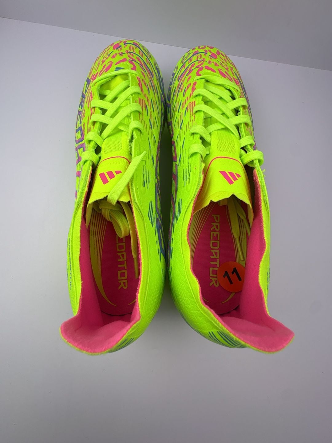 Adidas Predator League Firm Ground Soccer Cleats Solar Yellow/Solar Pink Sz 11 7