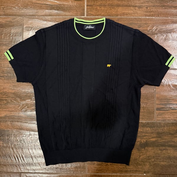 Jack Nicklaus Short Sleeve Knit Sweater Size Medium 