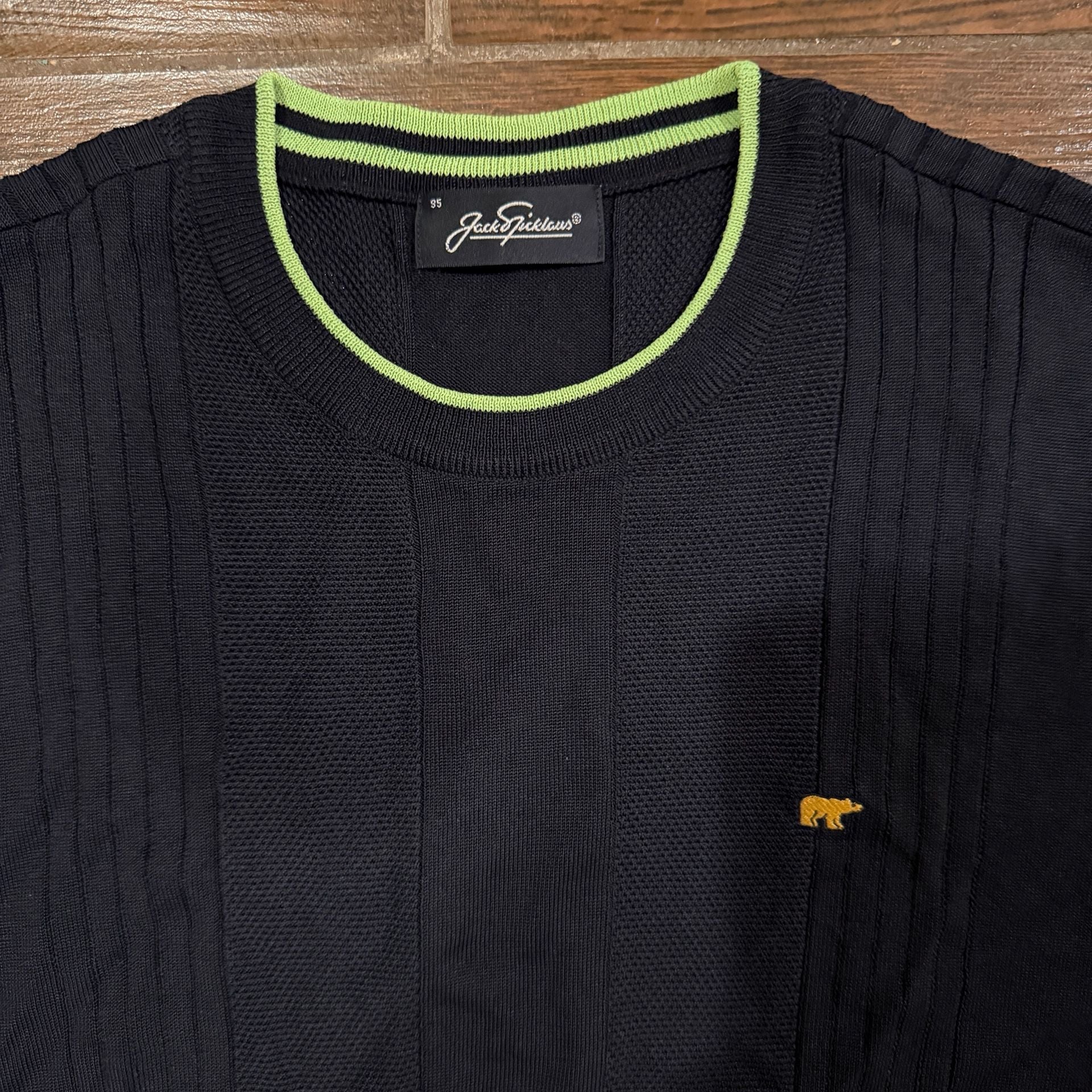 Jack Nicklaus Short Sleeve Knit Sweater Size Medium 3