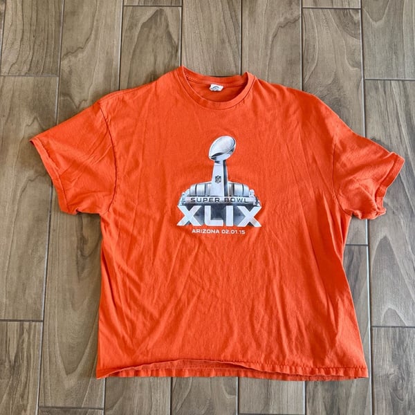 NFL Super Bowl XLIX Arizona 2015 Orange Graphic T-Shirt
