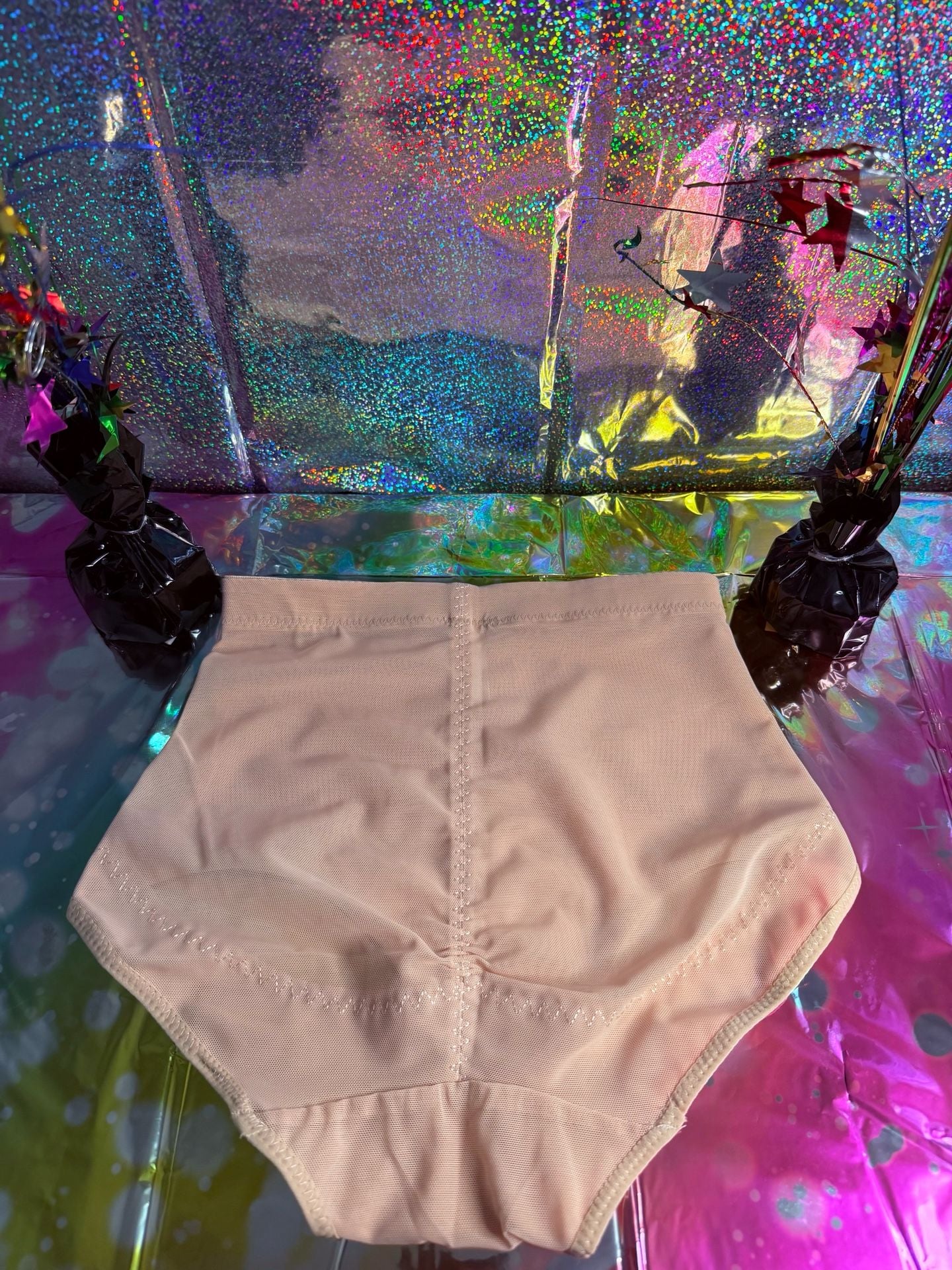 High-Waisted Shapewear Briefs Nude Size S 3