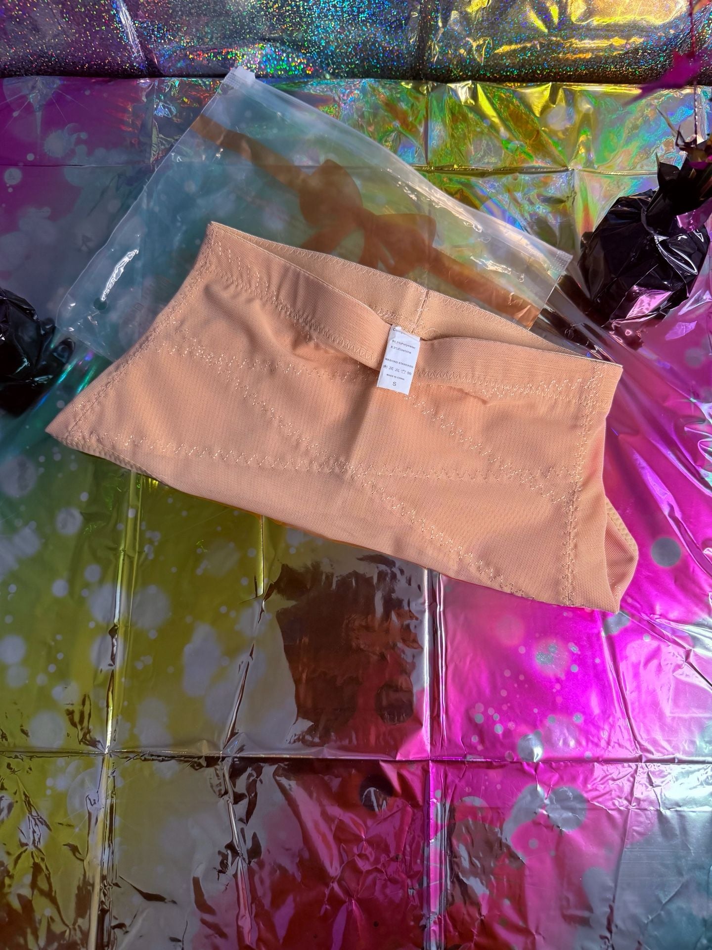 High-Waisted Shapewear Briefs Nude Size S 4
