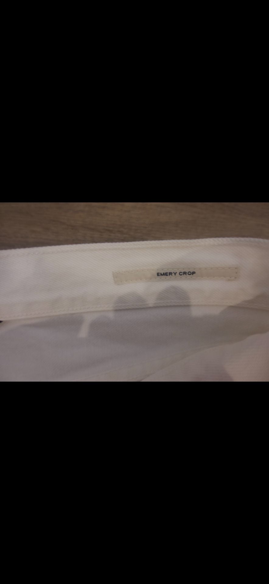 Citizens of Humanity Emery Crop Distressed White Jeans Size 28 7