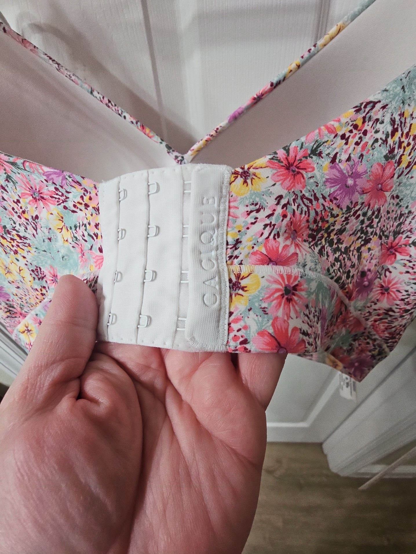 Cacique Floral Print Bra Size 42H 5