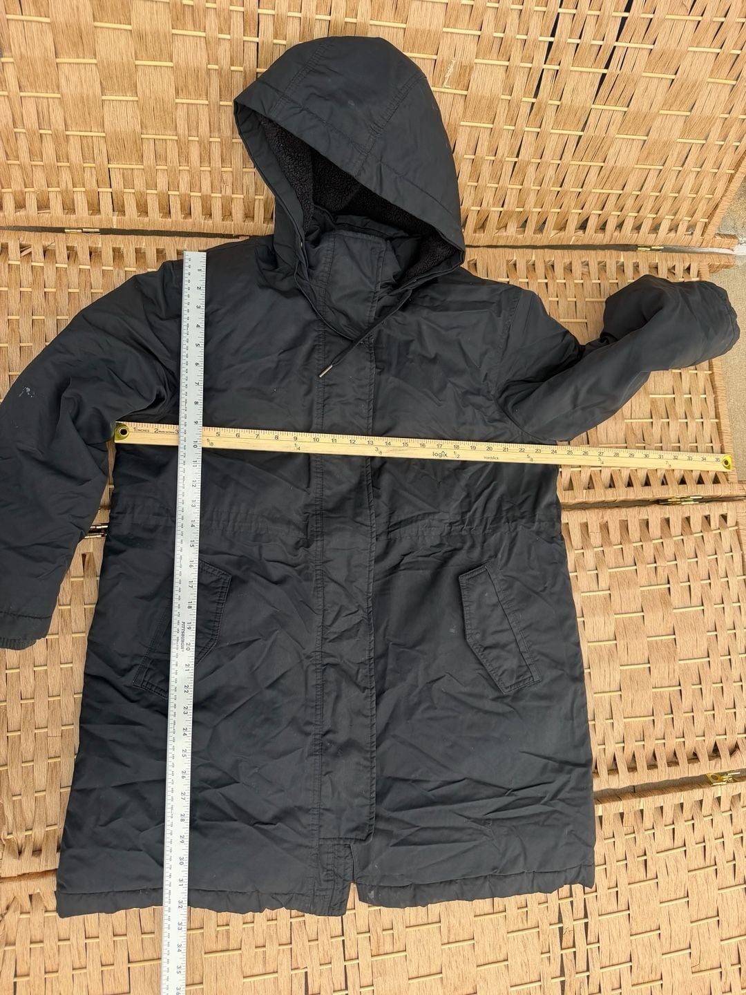 Universal Thread Black Water Repellent Hooded Parka 2
