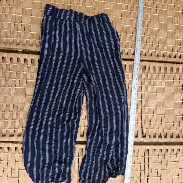 Hollister Ultra High-Rise Striped Wide Leg Pants XS