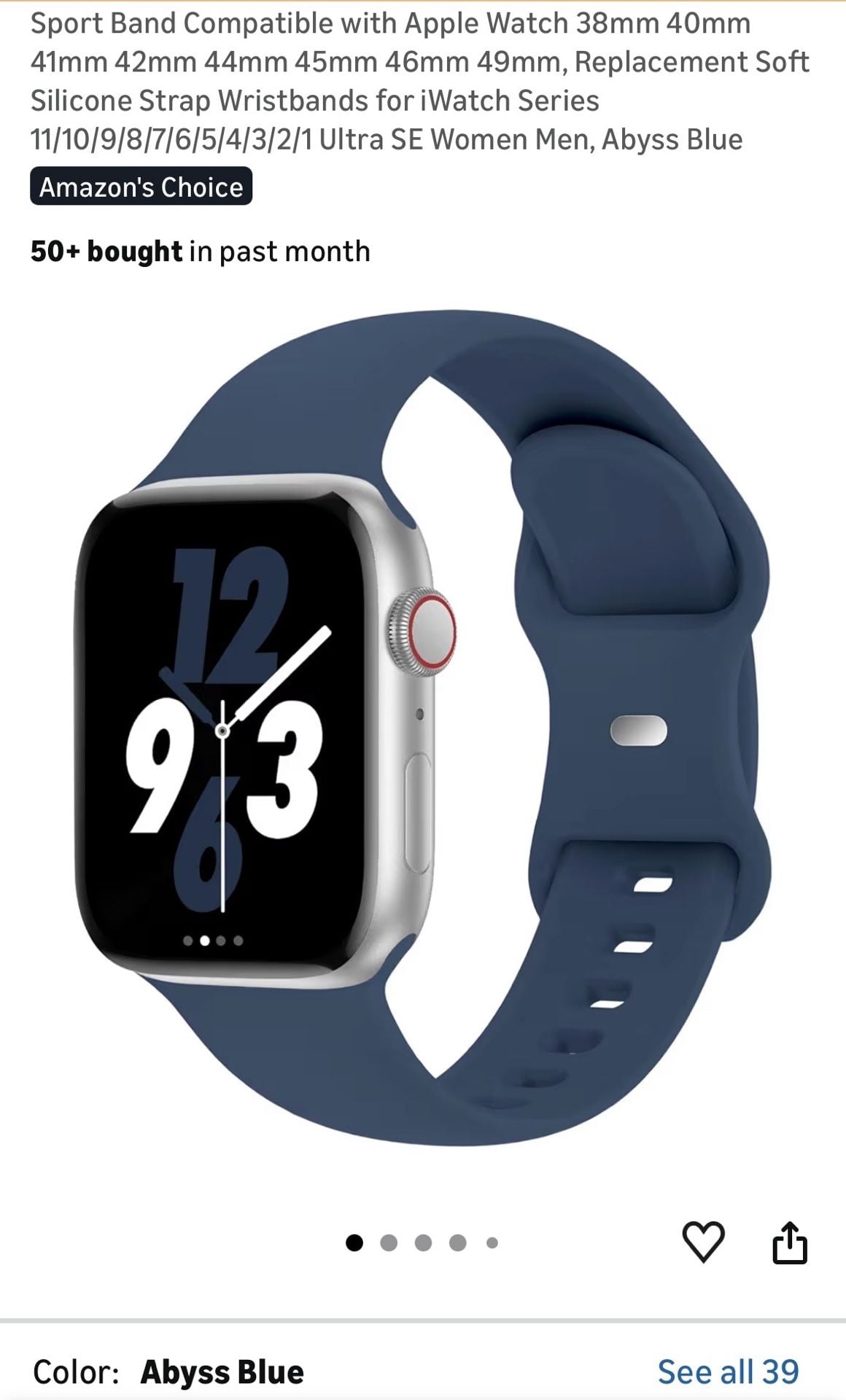Lot of 18 Replacement Silicone and Woven Bands for Apple Watch 38/40/41mm 5