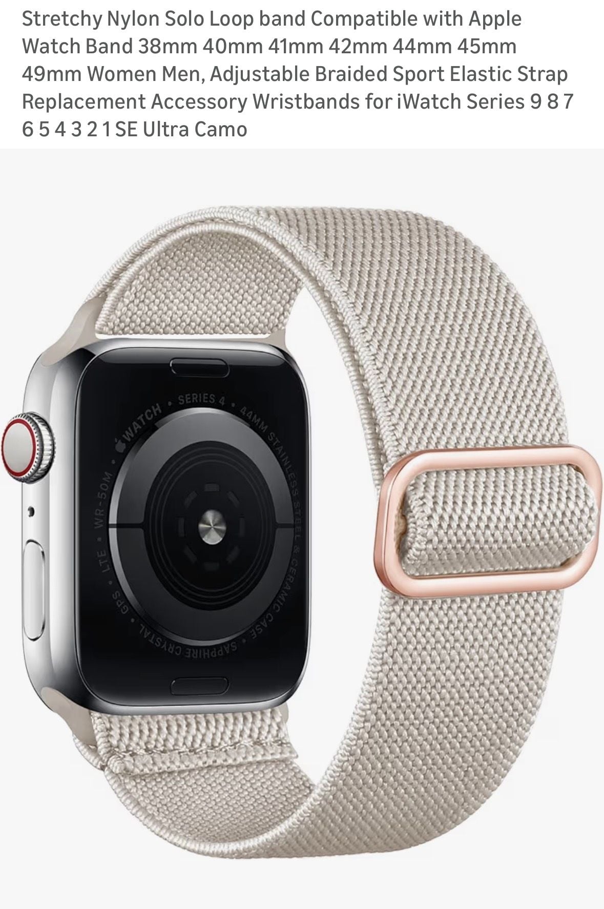 Lot of 18 Replacement Silicone and Woven Bands for Apple Watch 38/40/41mm 7