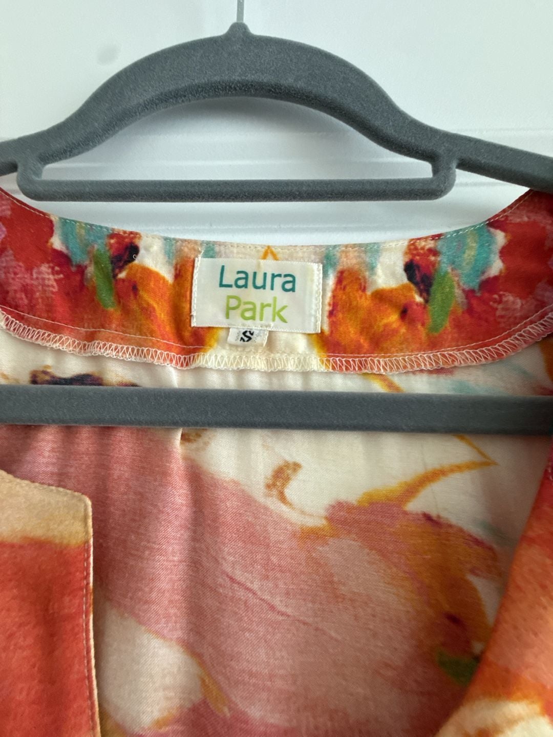 Laura Park Abstract Print Tunic Top Size S 3