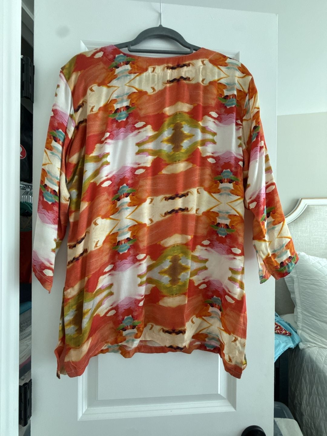 Laura Park Abstract Print Tunic Top Size S 4