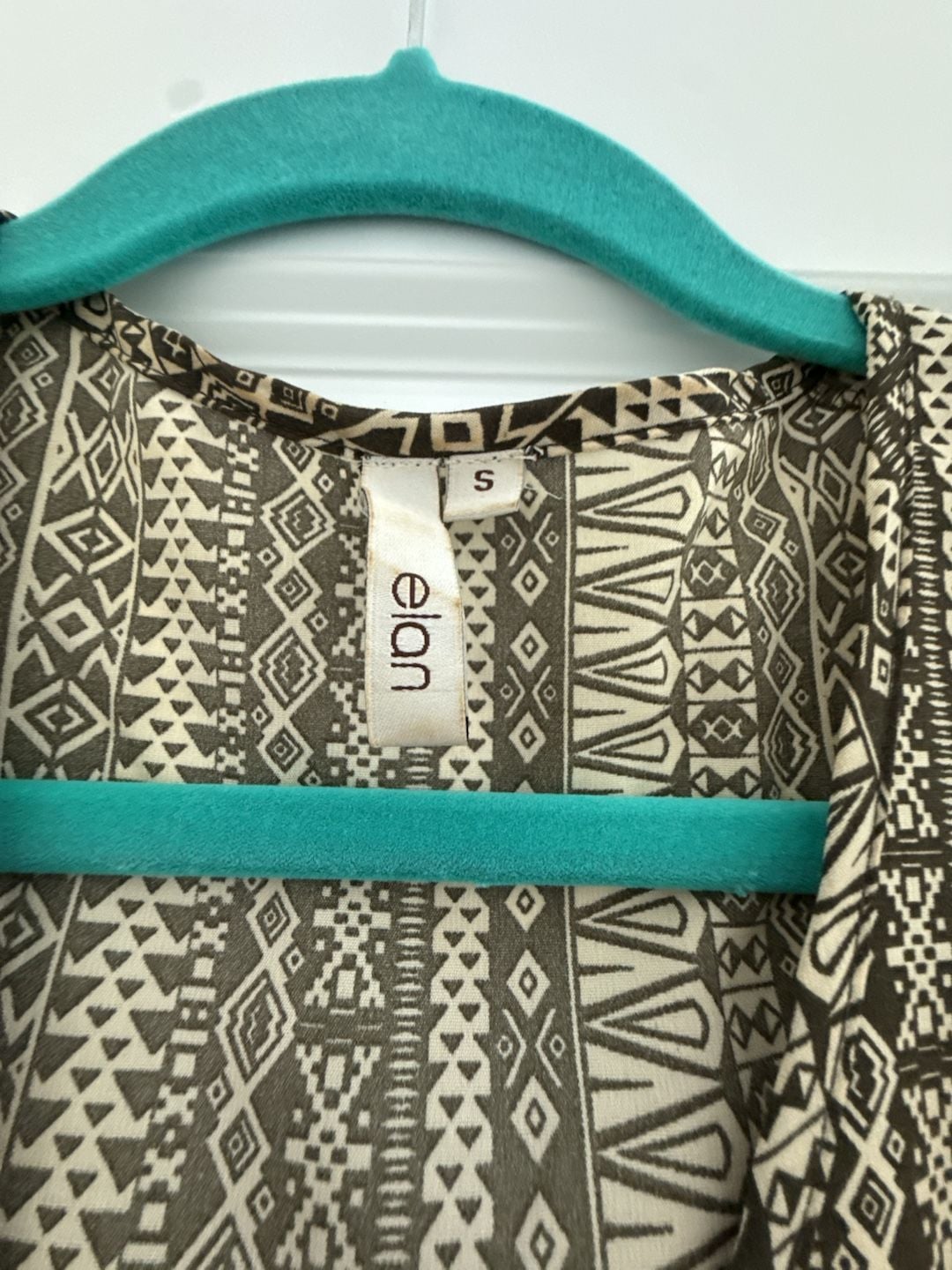 Elan Women's Size S Tribal Print Wrap Romper 2