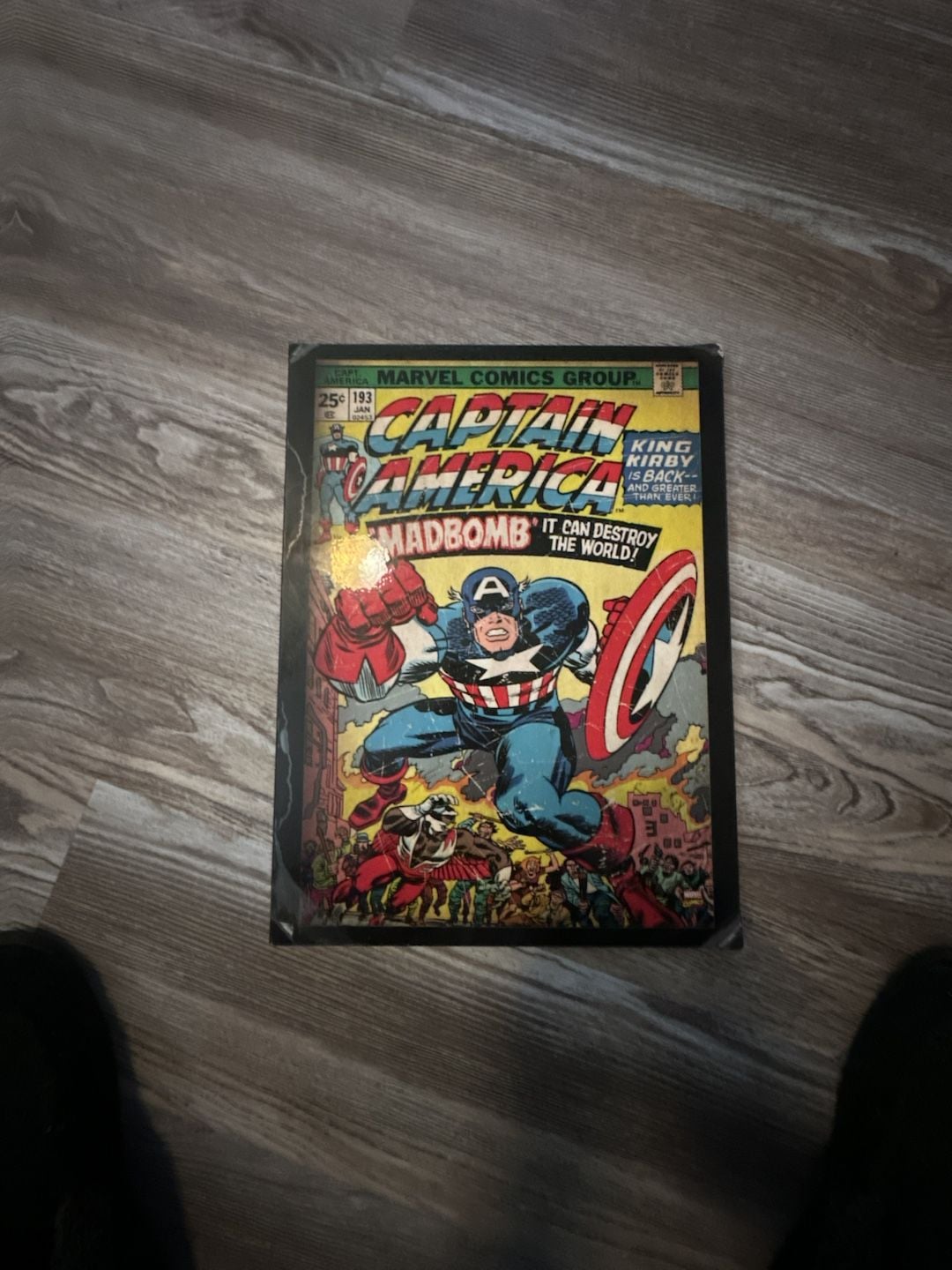Artissimo Marvel Captain America #193 Comic Cover Wall Art Plaque 1