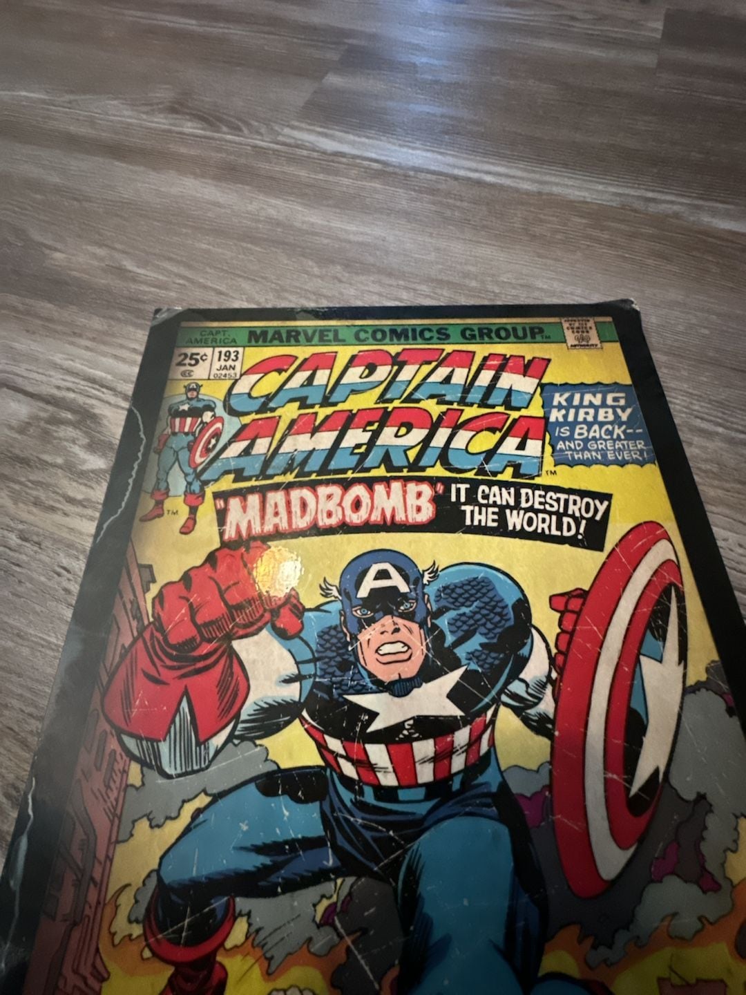 Artissimo Marvel Captain America #193 Comic Cover Wall Art Plaque 2
