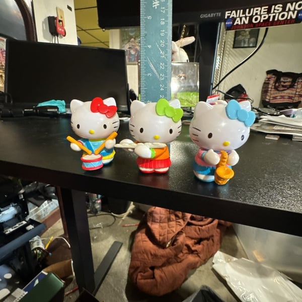 Set of 3 Sanrio Hello Kitty Musical Band Figures 2012