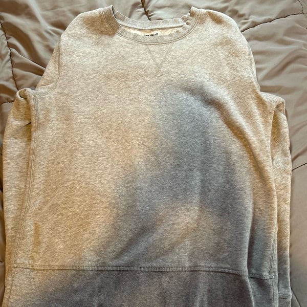 Tek Gear Ultrasoft Fleece Crewneck Sweatshirt Gray Size M