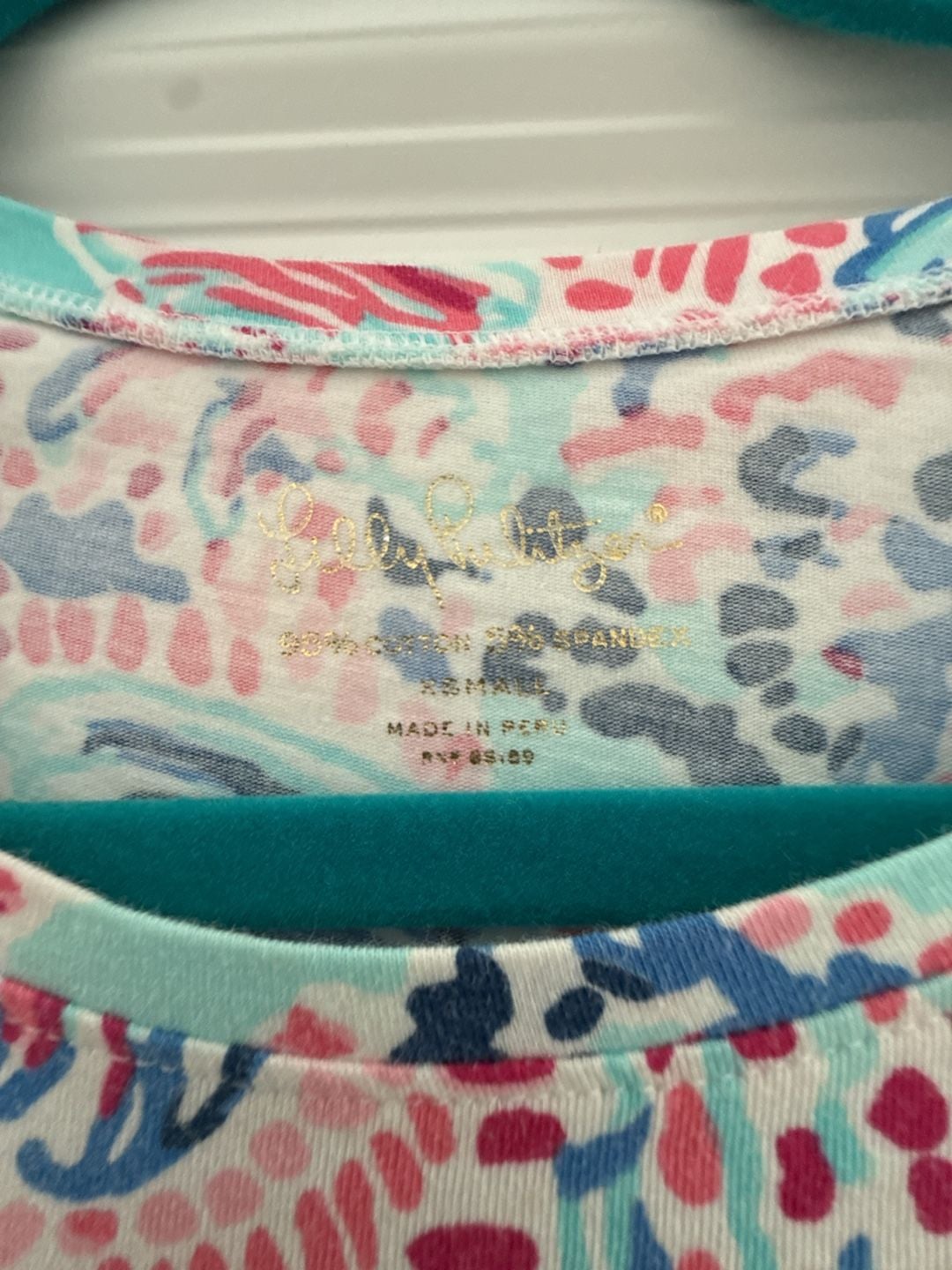 Lilly Pulitzer Seashell Print T-Shirt XS 2